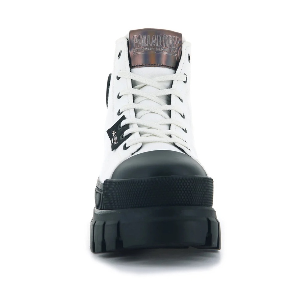 NWT Palladium Revolt Hi TX Star White Platform Boots NWT Size 10 - Picture 7 of 7